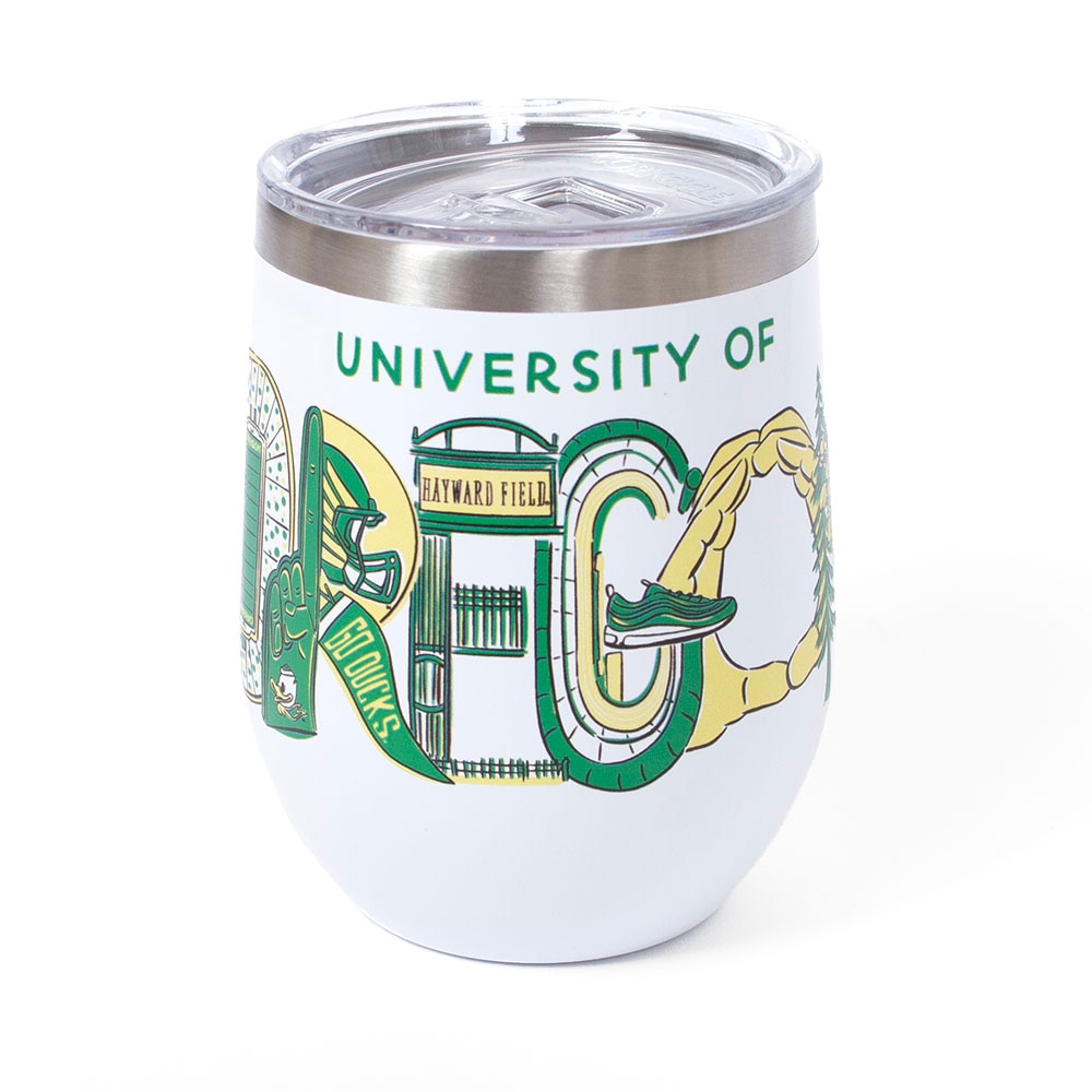 Ducks Spirit, Neil, White, Tumblers, Metal, Home & Auto, Corkcicle, Triple Wall, Regina Artwork, Stemless, Wine, 975788